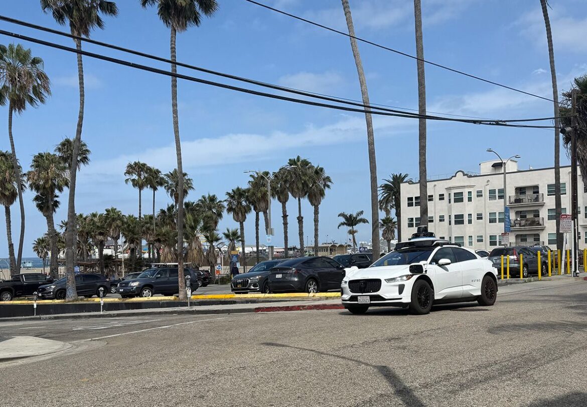 Waymo cruising the streets of Santa Monica